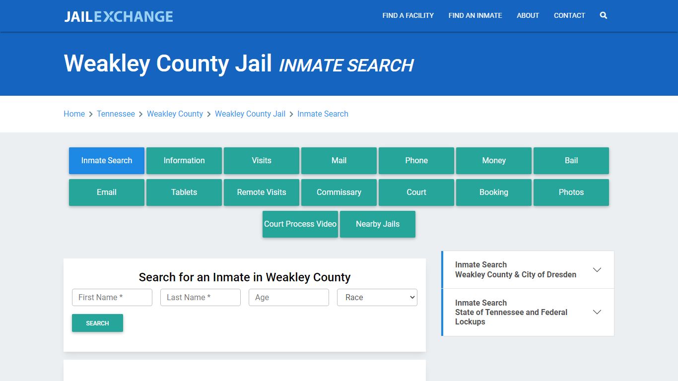 Weakley County Jail, TN Inmate Search: Roster & Mugshots